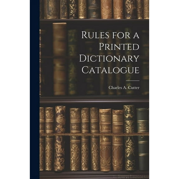 Rules for a Printed Dictionary Catalogue (Paperback)