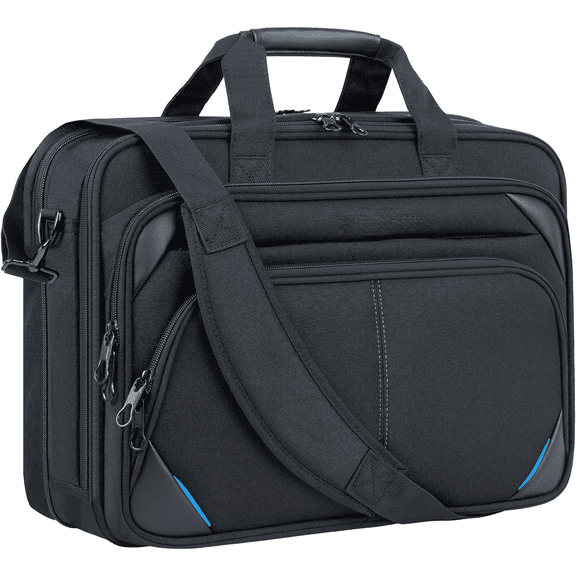 Laptop Bag 17.3 Inch Premium Laptop Briefcase, Expandable Laptop Shoulder Messenger Bag Durable Computer Case