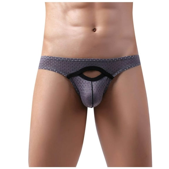 Jwputqe Mens Boxer Briefs,Mens Briefs,Boxer Briefs,Breathable,Cooling,Solid,Elastic Waist,Nylon,Spandex,Dark Gray,L