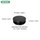 thumbnail image 3 of Uxcell 50 Paquete Tapones Plásticos Redondos, Inserciones de Tubo de Muebles de 1.8 Pulgadas para Postes de Tubo/Sillas/Tuberías Metálicas [Negro], 3 of 6