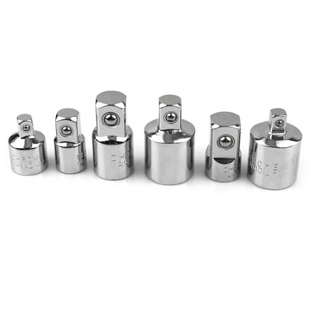 

6 Pieces Ratchet Wrench Socket Converter for Head Sleeve Adapter 1/2 3/8 1/4