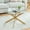 Gold, variant on Round Coffee Table with Tempered Glass Top - Modern Gold Finish