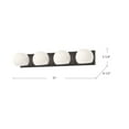 thumbnail image 4 of VL548431MBSM-Alora Lighting-Willow - 4 Light Bath Vanity-5.25 Inches Tall and 31 Inches Wide-Matte Black Finish-Smoked Glass Color, 4 of 7
