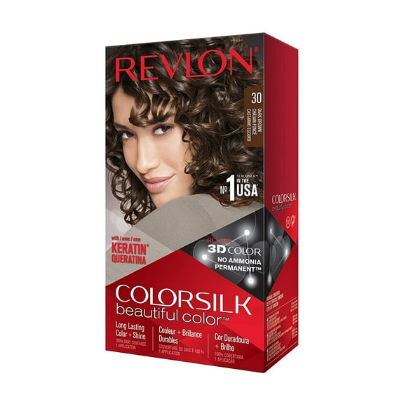 Revlon ColorSilk Permanent Color, Dark Brown 30