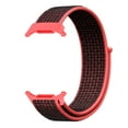 thumbnail image 2 of Nylon Bands for Samsung Galaxy Watch Ultra Bands 47mm Men/Women,Soft Breathable Fabric Sport Loop Strap Adjustable Wristband for Samsung Galaxy Watch 7 ultra Band 47 mm,Red Black, 2 of 7