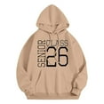 thumbnail image 2 of Senior 2026 Hoodies for Women Long Sleeve Graphic Graduation Hooded Sweatshirt with Pockets Pullover Tops, 2 of 4
