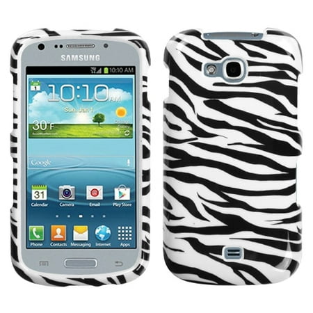 For R830 Galaxy Axiom Zebra Skin Hard Snap On Phone Protector Cover Case