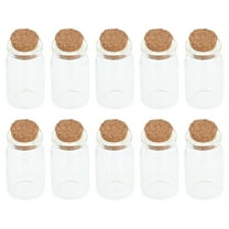 30 Pcs Bottles Cork Glass Decorative Message Wishing