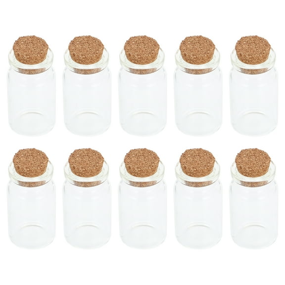 30 Pcs Bottles Cork Glass Decorative Message Wishing