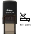 thumbnail image 1 of eloria No Smoke Symbol Black Ink Self Inking Rubber Stamp Office & Commercial Use Office Stationary, 1 of 1