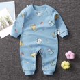 thumbnail image 2 of Baby Winter Clothes Boys Fall/Winter Cotton Long Sleeve Stretch 6M 9M 12M 2T 3T 4T Everyday Outfit 2Pcs Set, 2 of 4