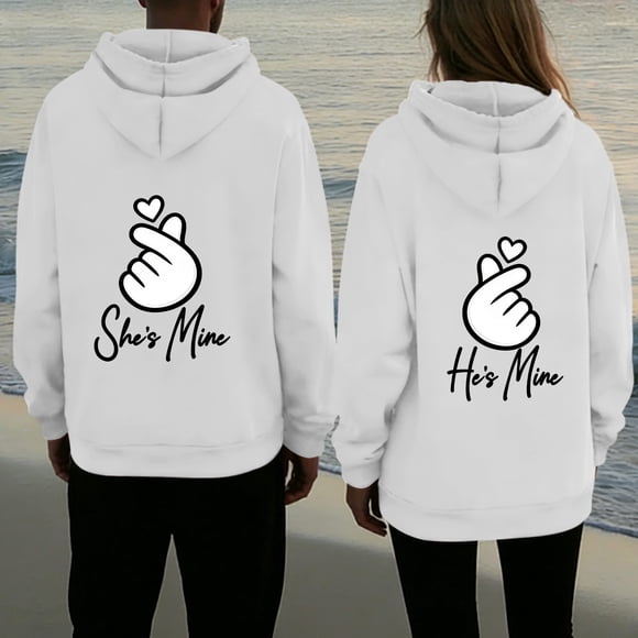 Sentmoon Valentine Clothes for Women Clothes for Women Unisex Casual Fashion Print Pullover Hoodie Long Sleeve Sweatshirt with Pocket Relaxed Fit Soft Warm Top for Lounging Traveling or Daily Wear