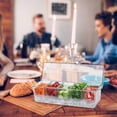 thumbnail image 4 of Easeky Bar Serving Tray with Lid, 5 Compartment Ice Tray for Fruit, Garnish, And Snacks, Clear Plastic, Perfect for Parties And Entertaining, 1X Five-Grid Fresh-Keeping Box, 4 of 9