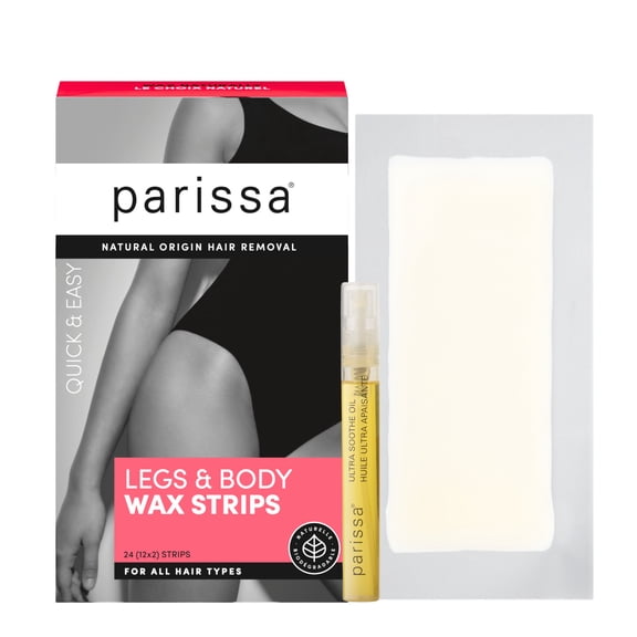 Parissa Legs & Body Wax Strips Kit | Ready-to-Use Large Wax Strips | At-Home Hair Removal