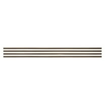 Smart Tiles - Adhesive Peel and Stick Tile Trim, Brown - 4-Pack 18" x 0.27"