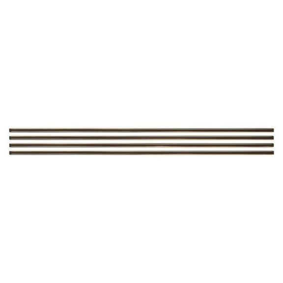 Smart Tiles - Adhesive Peel and Stick Tile Trim, Brown - 4-Pack 18" x 0.27"