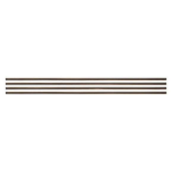 Smart Tiles - Garniture de Carreaux Autocollante à Peler et Coller, Brun - Lot de 4 18 Pouces x 0,27 Pouces