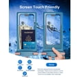 thumbnail image 3 of Funda impermeable para teléfono Wellhouse IPX8 de 8 pulgadas, azul, 3 of 6