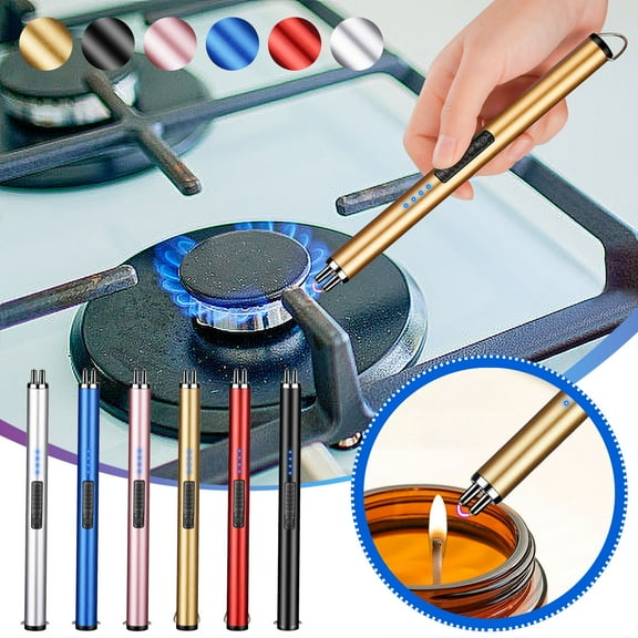 Nsxcdh Electronic Candle Lighter USB Rechargeable Metal Abs 7.2x0.6x0.6in Flexible Windproof Safe Multipurpose Ignition Tool Home