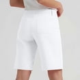 thumbnail image 6 of Bermuda Golf Shorts For Women Quick Dry Active Shorts Knee Length High Waisted Elastic Short Pant Baggy Relaxed Fit Lounge Breathable Sweat-Pant - (Above Knee-Length Style), 6 of 8