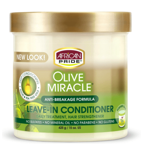 African Pride Olive Miracle Moisturizing Anti-Breakage Leave-in Conditioner, 15 oz