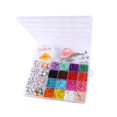 thumbnail image 2 of 5 Uds. Kit semillas de 3mm, abalorios de , medianas de 8mm, de para joyas, pulseras, 16 colores con, 2 of 8