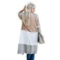 thumbnail image 2 of Womens Colorblock Long Sleeve Knit Lightweight Cardigan Sweaters, 2 of 2
