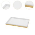 thumbnail image 6 of EHJRE Jewelry Display Tray Brushed Leather Jewelry Holder for Selling Drawer Rings White, 6 of 9