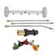 thumbnail image 1 of 1 Limpiador de Chasis Universal con Adaptador Robusto para Lavado Bajo Vehículos con 5 Boquillas Fabricado en Aluminio Adecuado para Patios Entradas a Llantas grises, 1 of 9