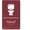 Burgandy, variant on ADA CENTRAL SIGNS - 6"X9" Toilet Restroom Sign- ADA Compliant Tactile Graphics Grade 2 Braille Text Acrylic Wall Signs Bathroom Door Placard Double Sided Tape All Unisex Neutral Gender Rest Room Sign
