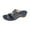 Dark Blue, variant on Sandals For Women 2025 Comfortable Wedge Thick Heel Open Toe Slip-on Round Toe Rhinestone Slides Slippers Casual Summer Beach Outdoor Footwear Dressy Sandals 5.5