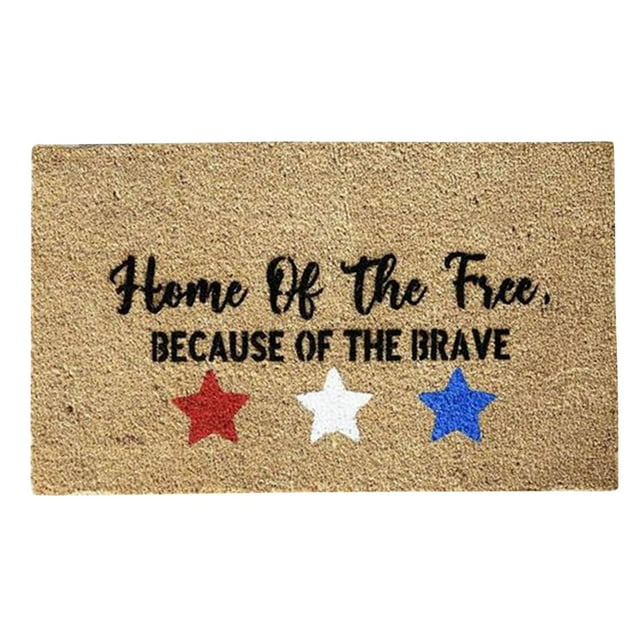 16x24 Inch Coco Coir Door Mat Spring Summer Door Mat Doorway Rugs Indoor Washable Indoor Doormat for Entryway Weather Resistant, Non-Slip Backing Easy to Clean, Beautiful Color for Outdoor and Indoor
