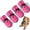 Pink, variant on Waterproof Dog Shoes for Small Dogs, Anti-Slip Dogs Boots & Paw Protector for Snowy Day, Summer Hot Pavement Dog Booties with Reflective Straps, Cat Dog Shoe for Indoor Hardfloors (Pink, 1)