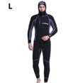 thumbnail image 2 of Tamaño de trajes de baño con capucha dividida Protección UV con cremallera lateral Traje de surf para buceo Natación Snorkeling Scuba Surfing Surfing l 5mm sidaley OD003703-03, 2 of 7