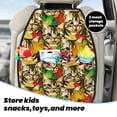 thumbnail image 5 of Fuzoiu Kittens With Maple Leaves Print 2 Pack Kick Mat Back Seat Protector With 3 Storage Pockets, Universal Car Seat Back Organizer For Kids Pets, Waterproof Backseat Protector For Most Car, 5 of 8