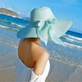 thumbnail image 6 of Women's Folable Floppy Hat,Wide Brim Sun Protection Straw Hat, Summer UV Protection Beach Cap, 6 of 7