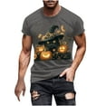 thumbnail image 2 of Tees for Men Halloween Costumes Fashion Ghost Trendy Plus Size Holiday T Shirts Short Sleeve Crewneck Tops Going Out Outfits Funny Pullover Tshirts, S-5XL, 2 of 5