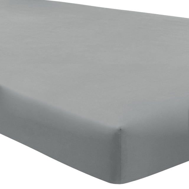 Unique Bargains Soft Microfiber Fitted Sheet Large Pocket,King,Gray,1 Pcs