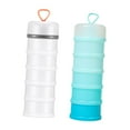 thumbnail image 4 of GROWTH TANK 2 Pieces Protein Powder Containers Milk Powder Container for Office Exercise White and Blue, 4 of 9