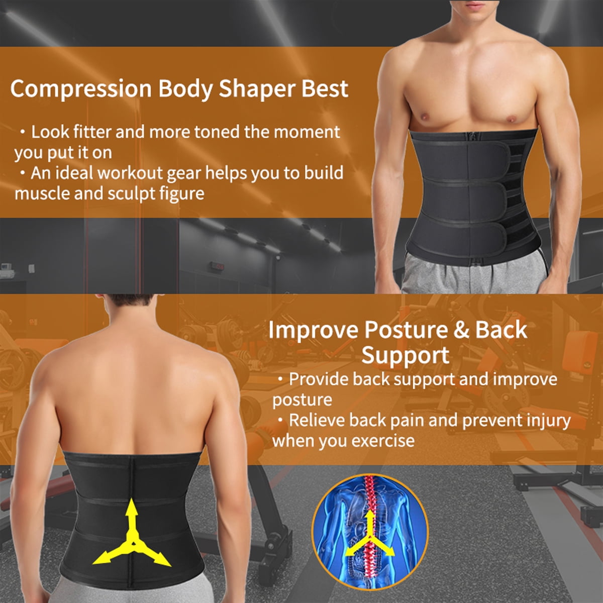 Mens Neoprene Mens Waist Shapewear With Body Belt For Slimming, Abdomen Fat  Burning, And Sweat Control Workout Suit 230511 From Diao07, $17.16