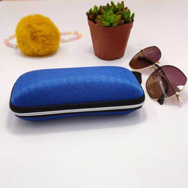 Caja de gafas de sol deportivas de color, caja de gafas de sol sencilla para hombres y mujeres, caja con cremallera, caja creativa para ojos de miopía