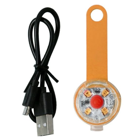 Huhudde USB Rechargeable Dog Collar Light Outdoor Activity Dog Clipon Collar Lamp