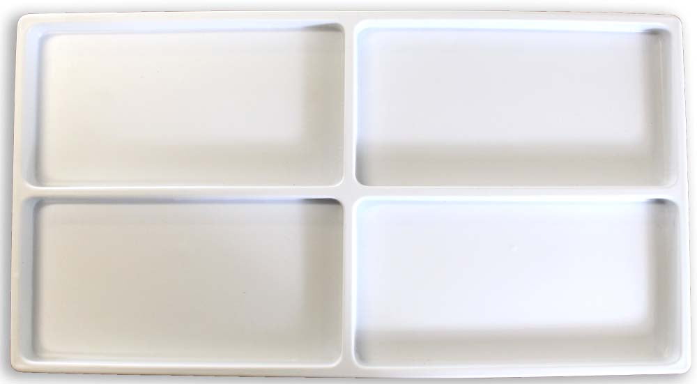 Plastic Compartment Tray Insert White 47x35cm (1000 Units)