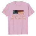 thumbnail image 5 of 250 Anniversary Usa Shirt Summer Tops for Women Graphic Tees Stylish Printed Short Sleeve Round Neck Comfortable Casual Daily Everyday Wear Pink, 5 of 5