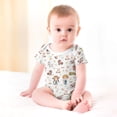 thumbnail image 3 of Baby Farm Life Animals Bodysuits for Boy Girl Farmers Truck Chicken Horse Sheep Pig Cow Barn Infant Romper Jumpsuit Newborn Unisex Outfit, 3 of 7