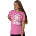 thumbnail image 4 of Cute Valentines Day Be My Love Muffin Women's Plus Size Graphic Tee Brisco Brands 5X, 4 of 5