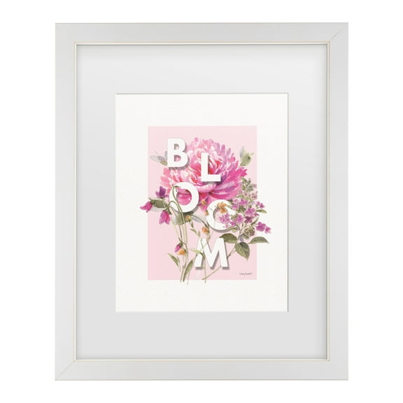 Lisa Audit 'Obviously Pink 09' Matted Framed Art