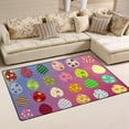 thumbnail image 2 of Coolnut Lightweight Soft Area Rugs 60 x 39 inch (5'x 3'3"), Set of Colorful Easter Eggs Floor Mat for Kids Playing Room Hardwood Floor Living Room Nursery Rugs, 2 of 6