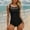Black, variant on Women's Swimwear U Back Bathing Suit Comfortable Swimsuits for Swimming Beach Pool Summer