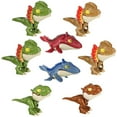 thumbnail image 1 of Dinosaur Toys, 8pcs Realistic Dinosaur Figures with Movable Leg Tail and Mouth, Dinosaurs Action Figures Collectibles Party Birthday Gifts for 3-14 Years Old Boys Girls, 1 of 6
